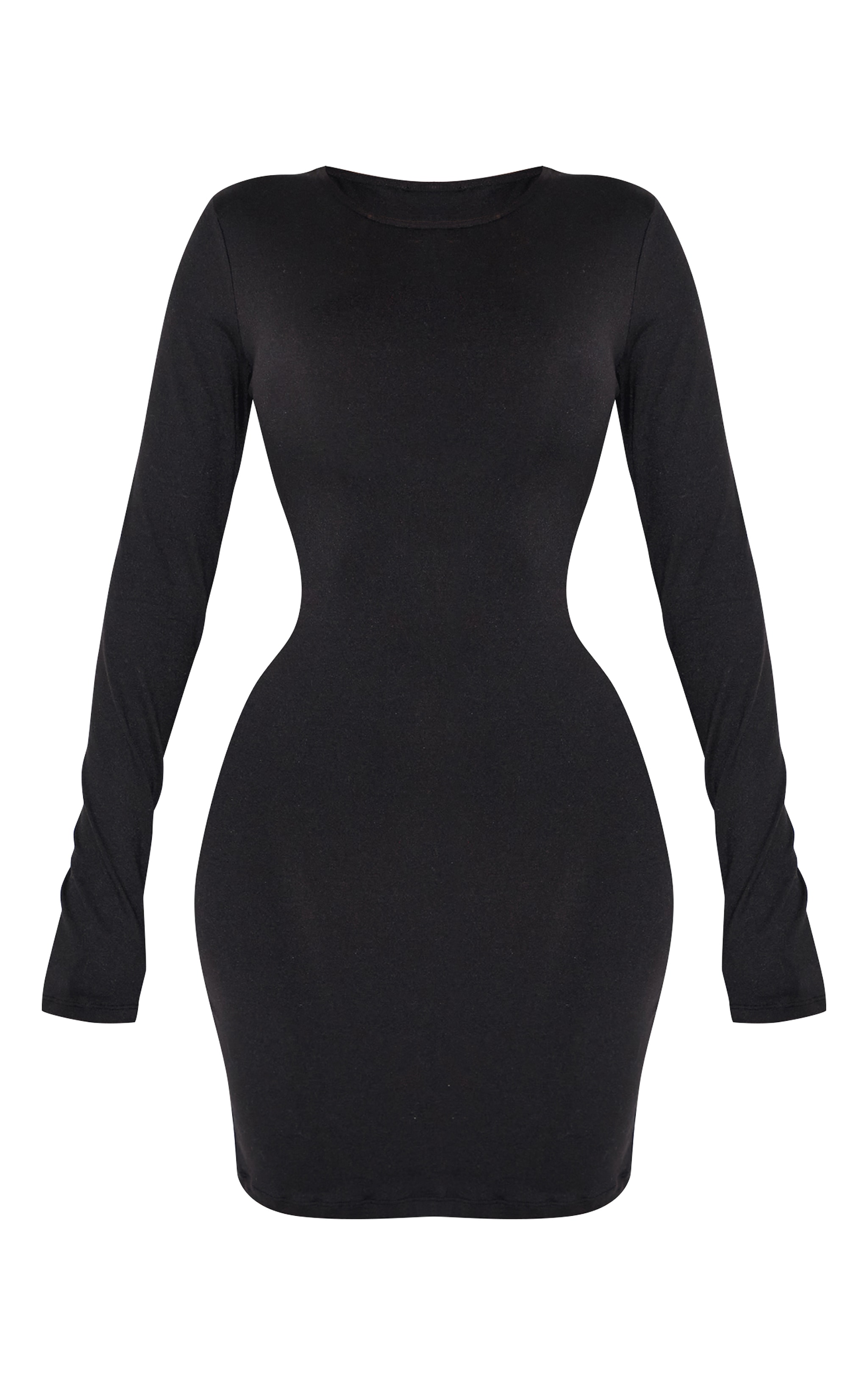Shape Black Sculpted Long Sleeve Bodycon Dress image 5