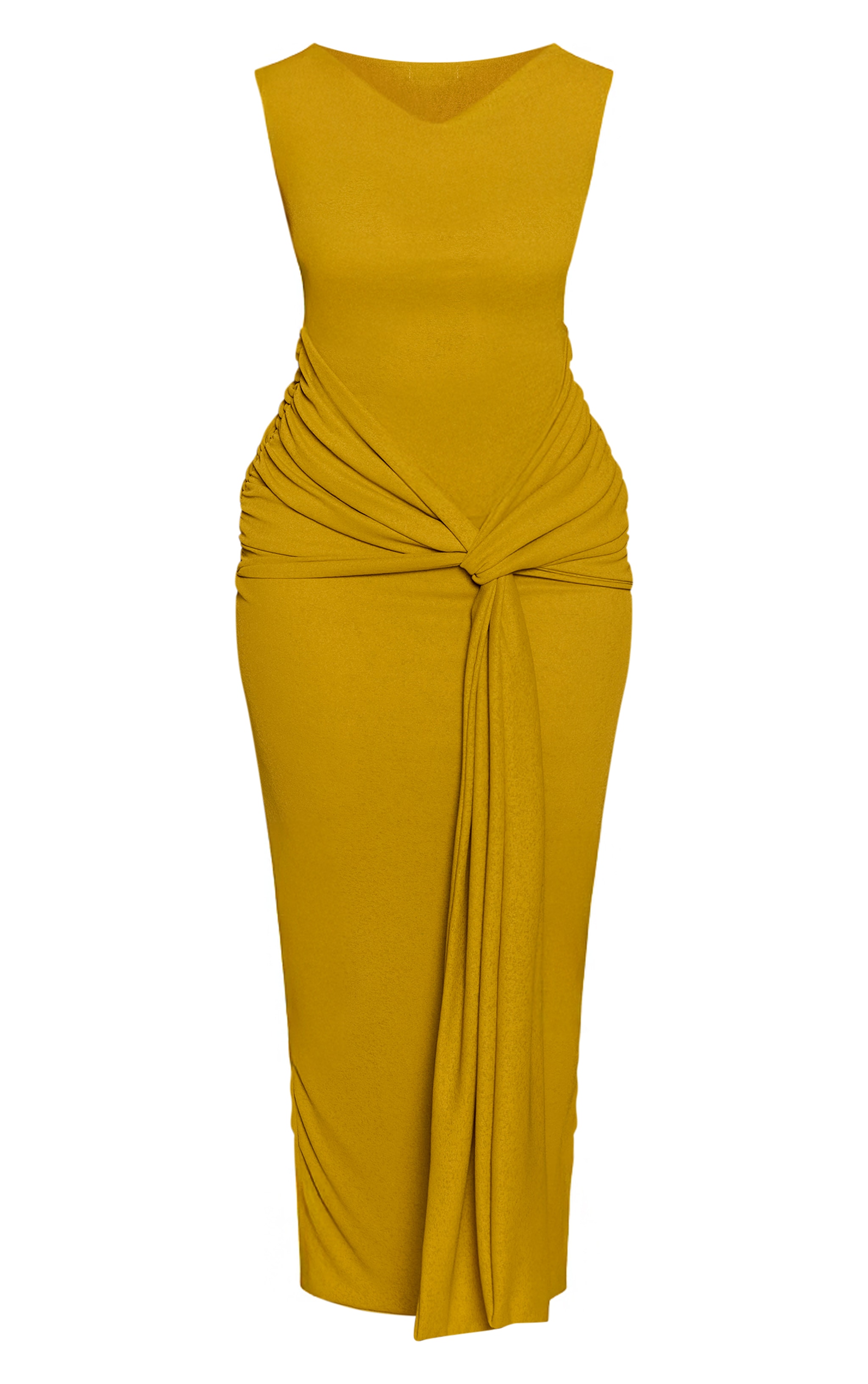 Shape Lime Onion Skin Drape Detail Maxi Dress  image 5