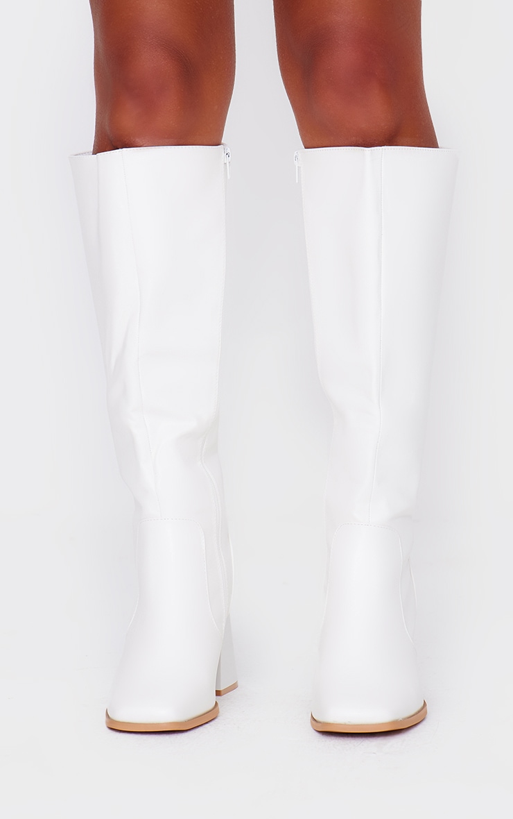 Pretty little thing knee high boots hot sale