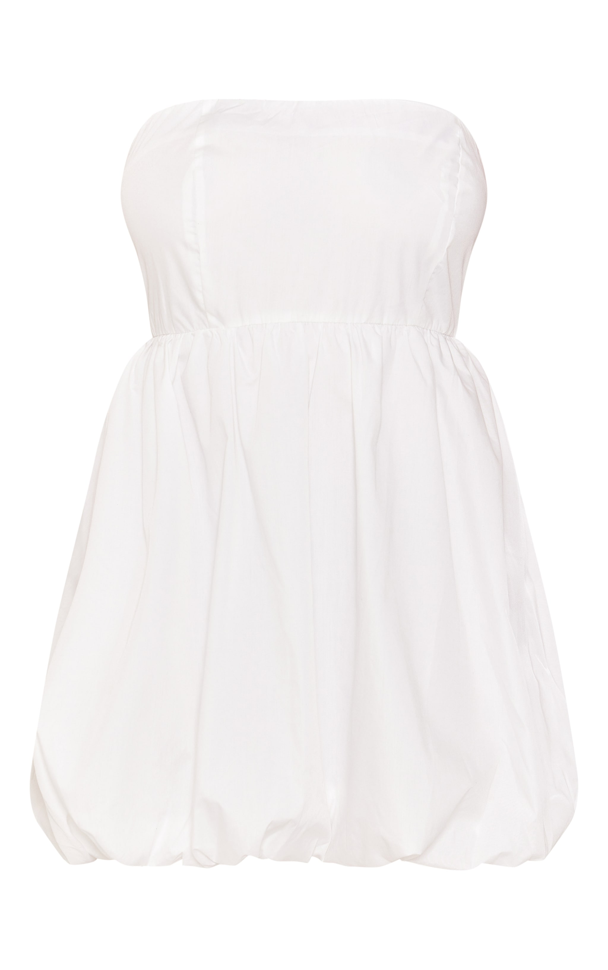 Plus Mini-robe bustier blanche bouffante image 5