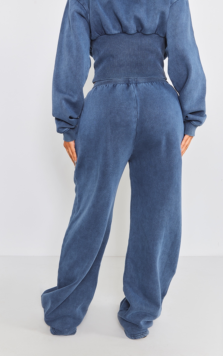 Shape Blue Sweat Seam Detail Wide Leg Sweatpants image 3