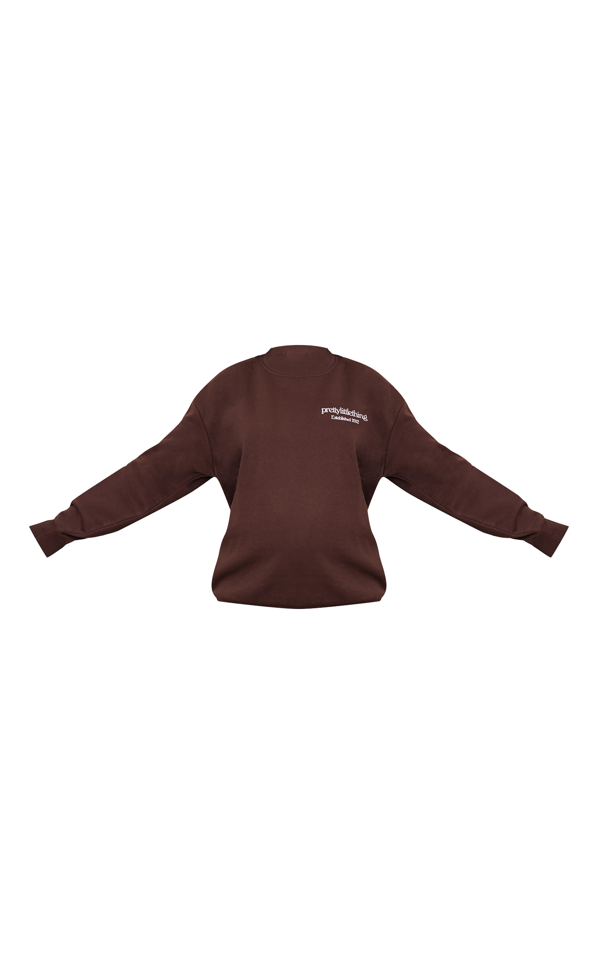 PRETTYLITTLETHING Maternity Chocolate Printed Sweatshirt image 5