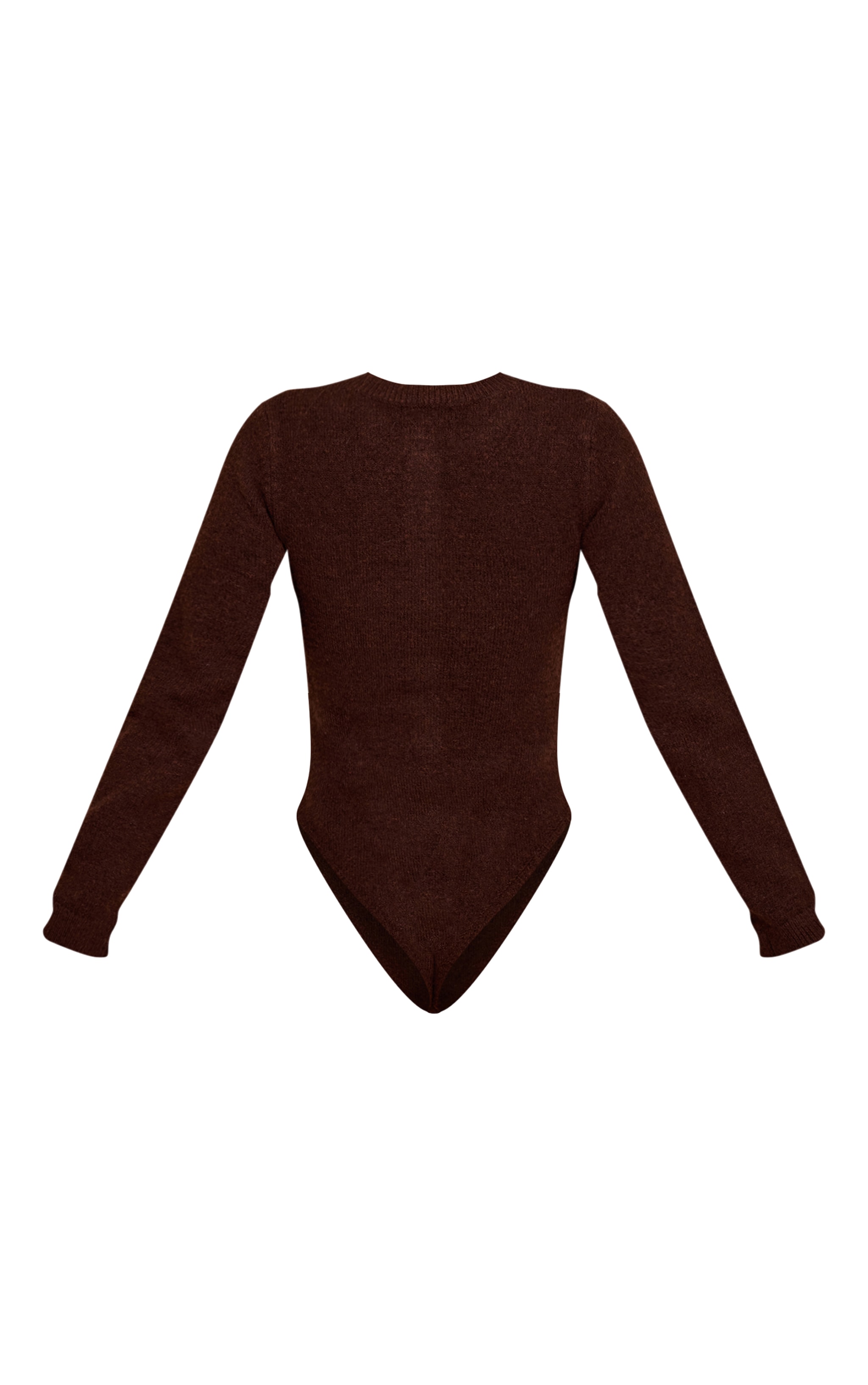 Chocolate Soft Knit Button Up Bodysuit image 6
