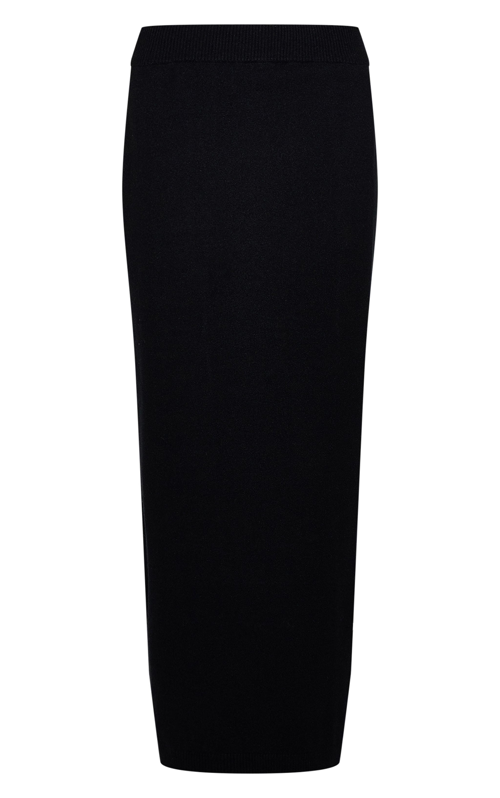Jupe longue basique en maille tricot noire image 5