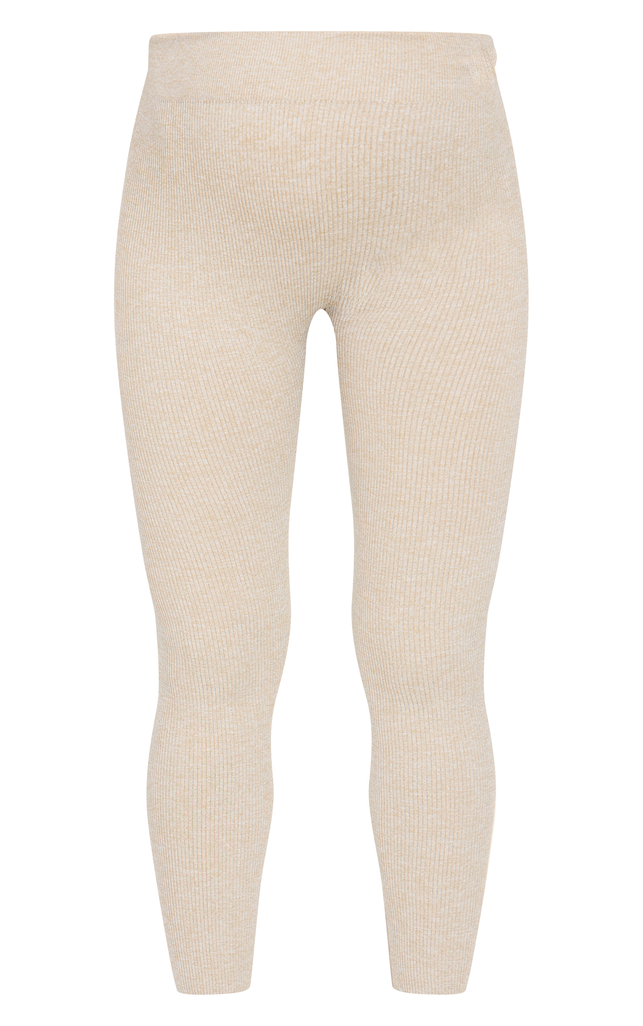 Maternité Legging de grossesse sable pâle côtelé doux image 5