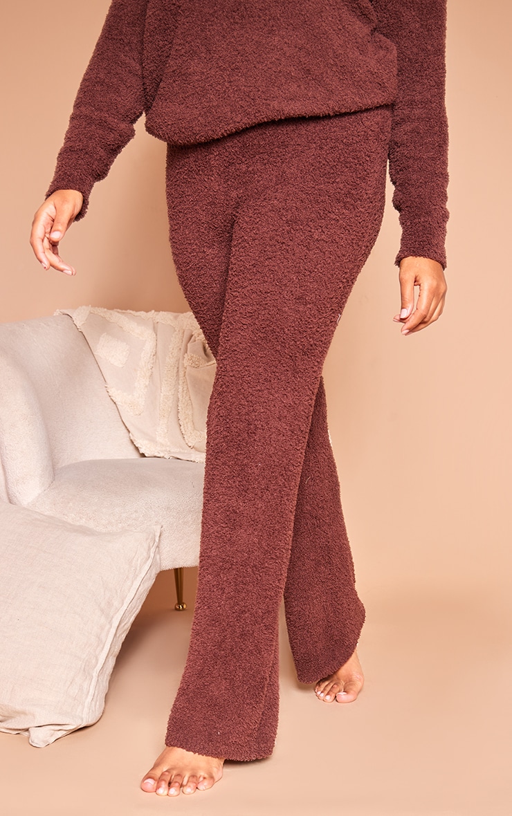 Plus Coffee Cosy Flared Pyjama Bottoms image 2