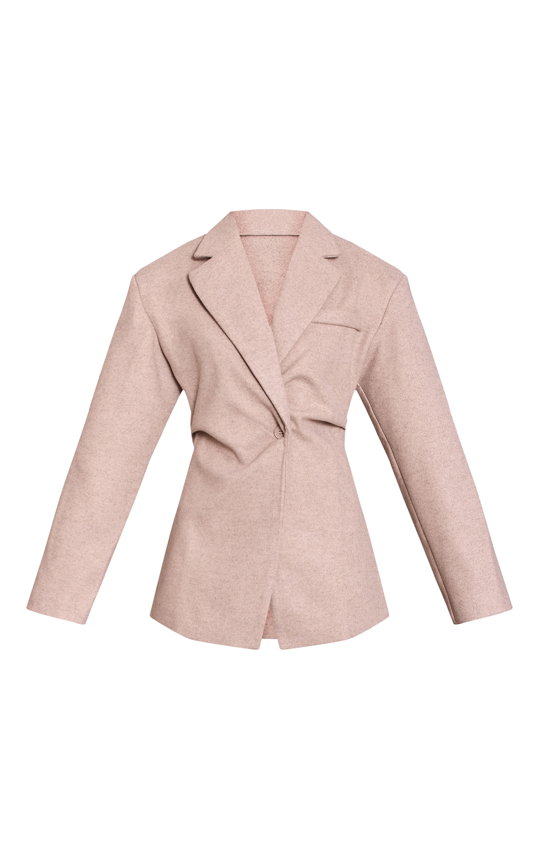 Stone Wool Look Cinched Blazer image 5