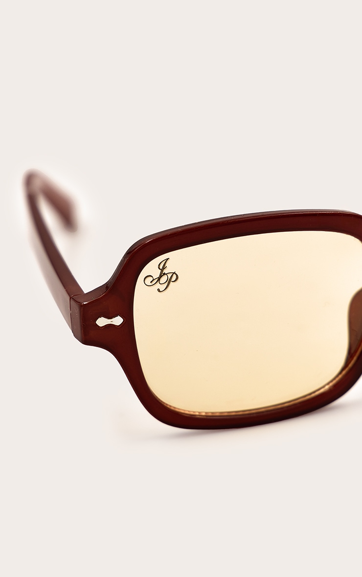 Jeepers Peepers Orange Square Frame Orange Lens Sunglasses image 4
