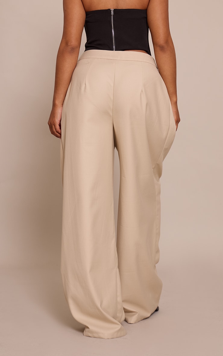 Shape STONE Fold Over Tailored Wide Leg Pants image 3
