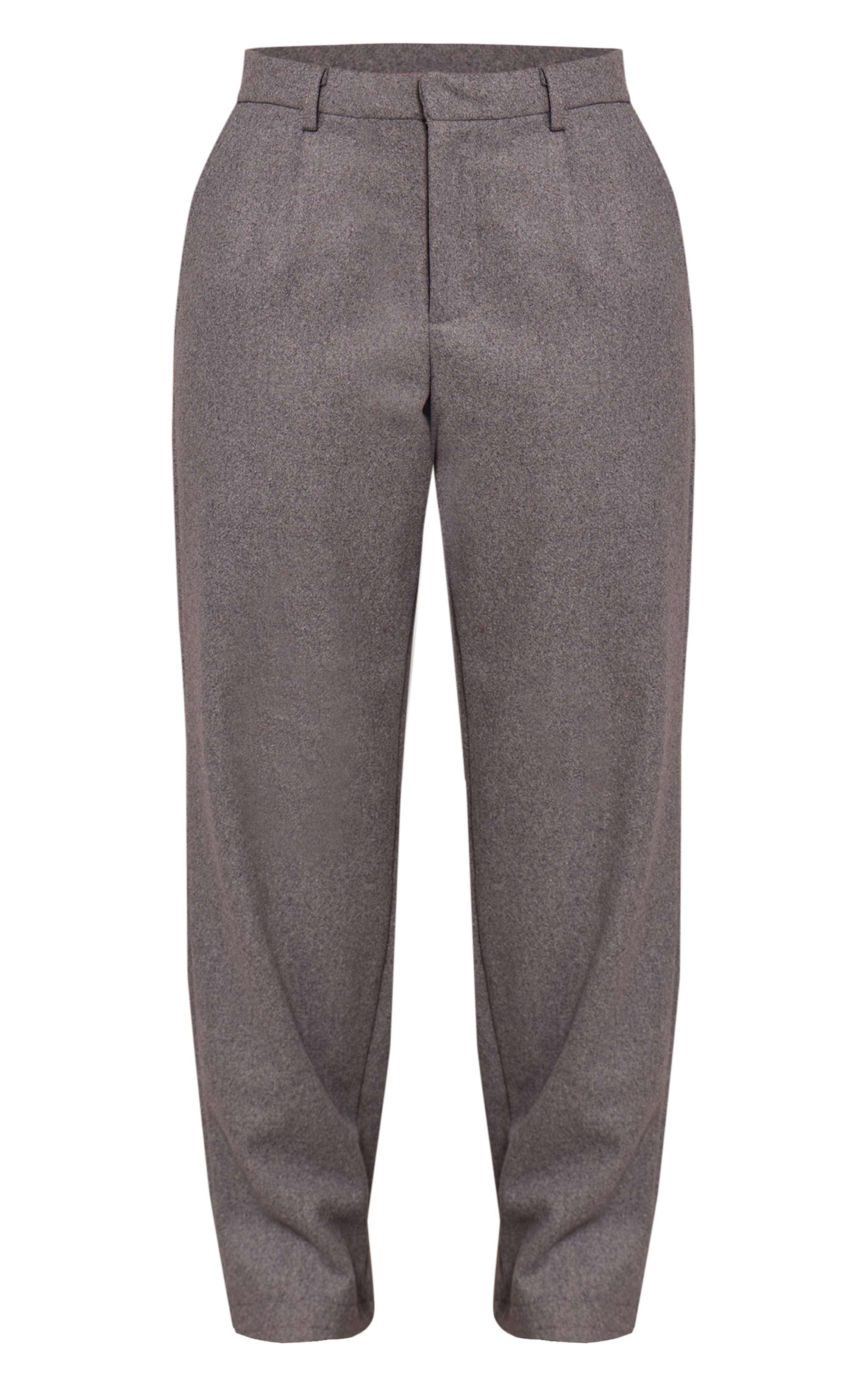 Shape Charcoal Wool-Look Wide Leg Pants image 5