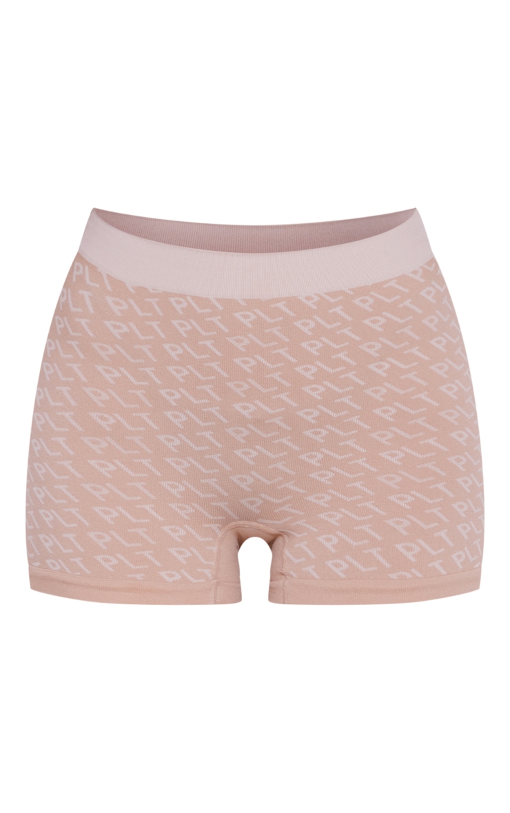 PRETTYLITTLETHING Nude Jacquard Seamless Boy Short image 1