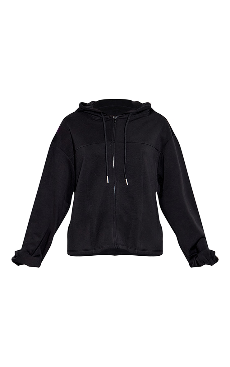 Black Super Soft Zip Hoodie image 5