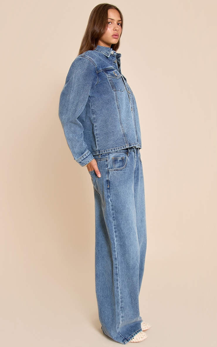 Vintage Mid Rise Slouchy Wide Leg Jeans image 4