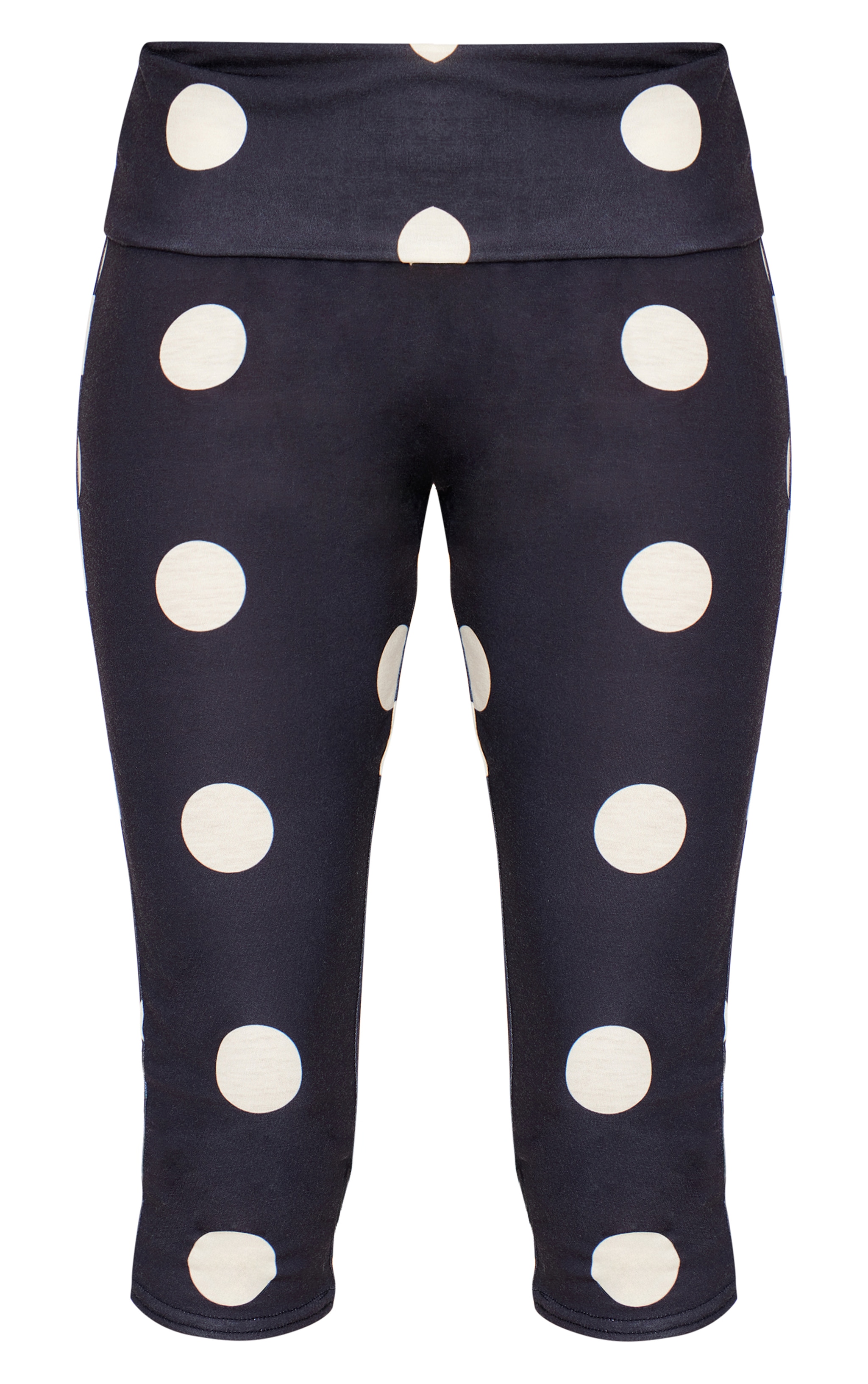 Pantalon capri en jersey gris pierre à pois image 5
