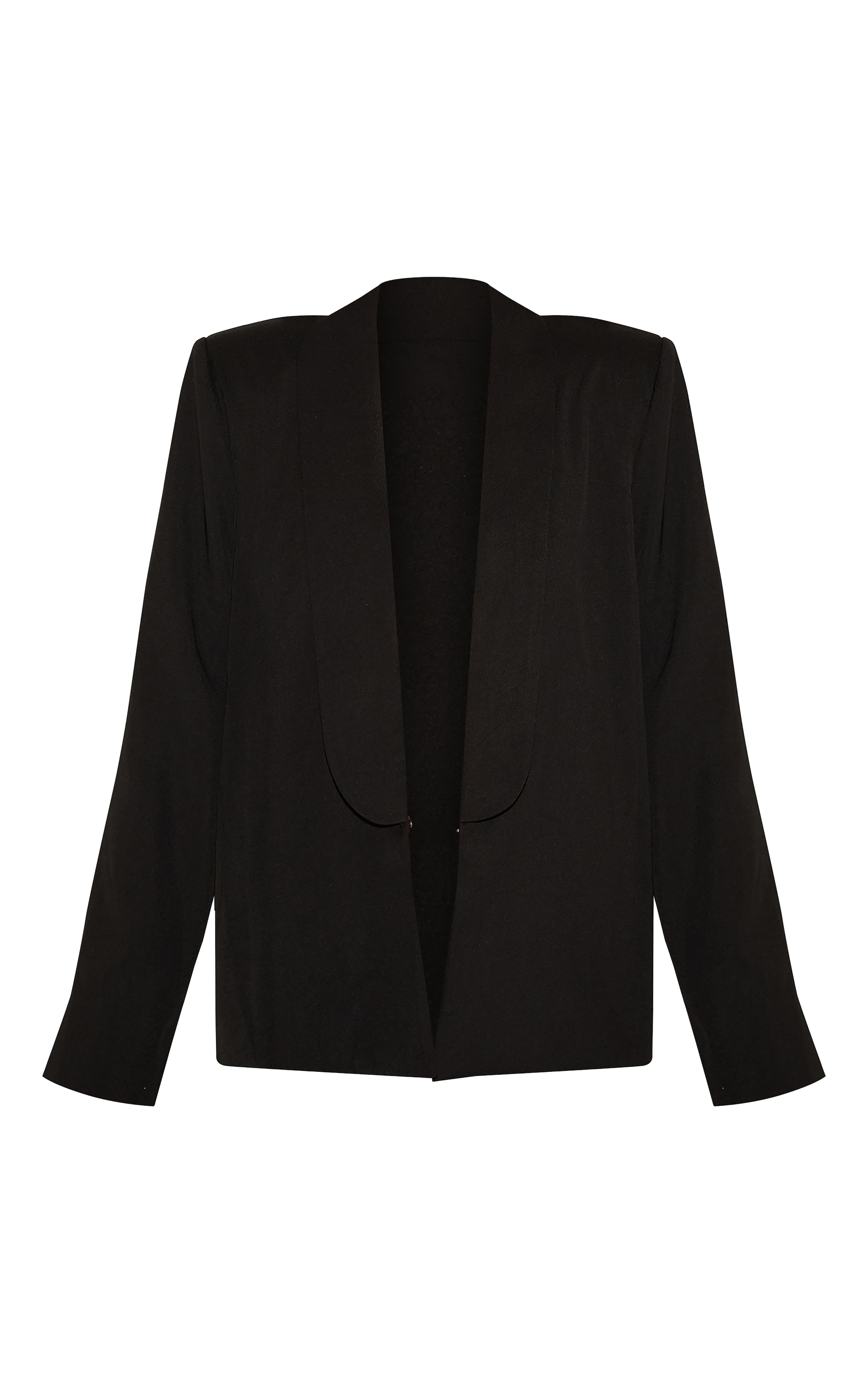 Black Tailored Longline Blazer image 2