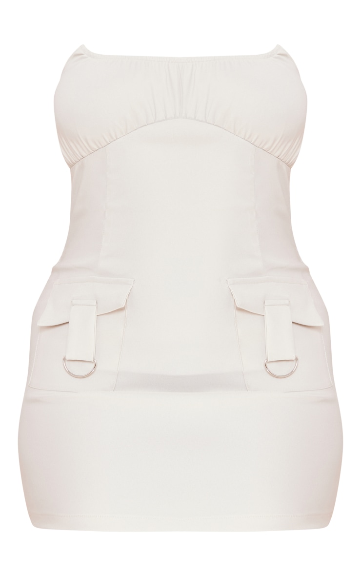 Shape Stone Stretch Woven Underbust Buckle Bodycon Dress image 5