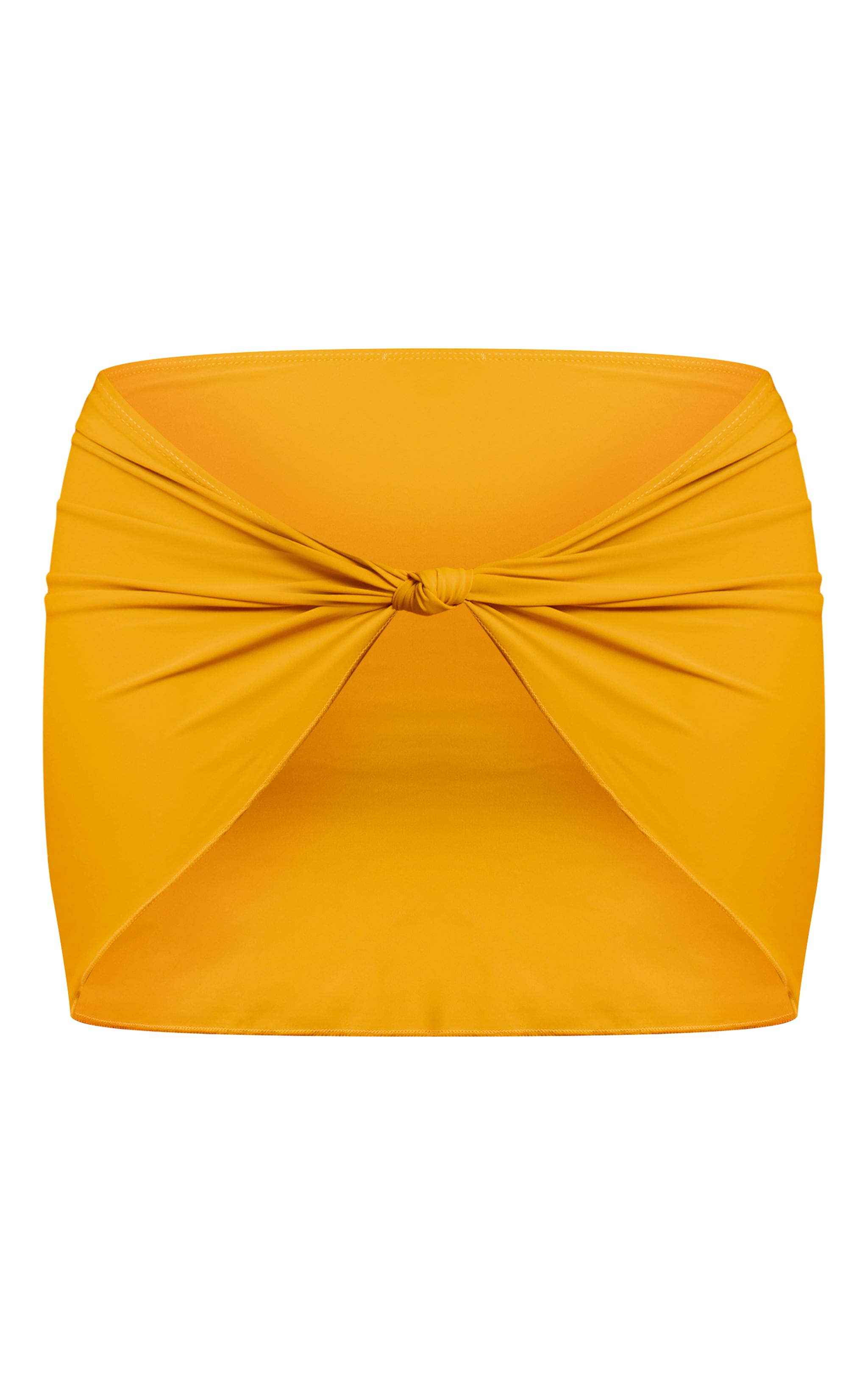 Mustard Knot Detail Mini Beach Skirt image 6