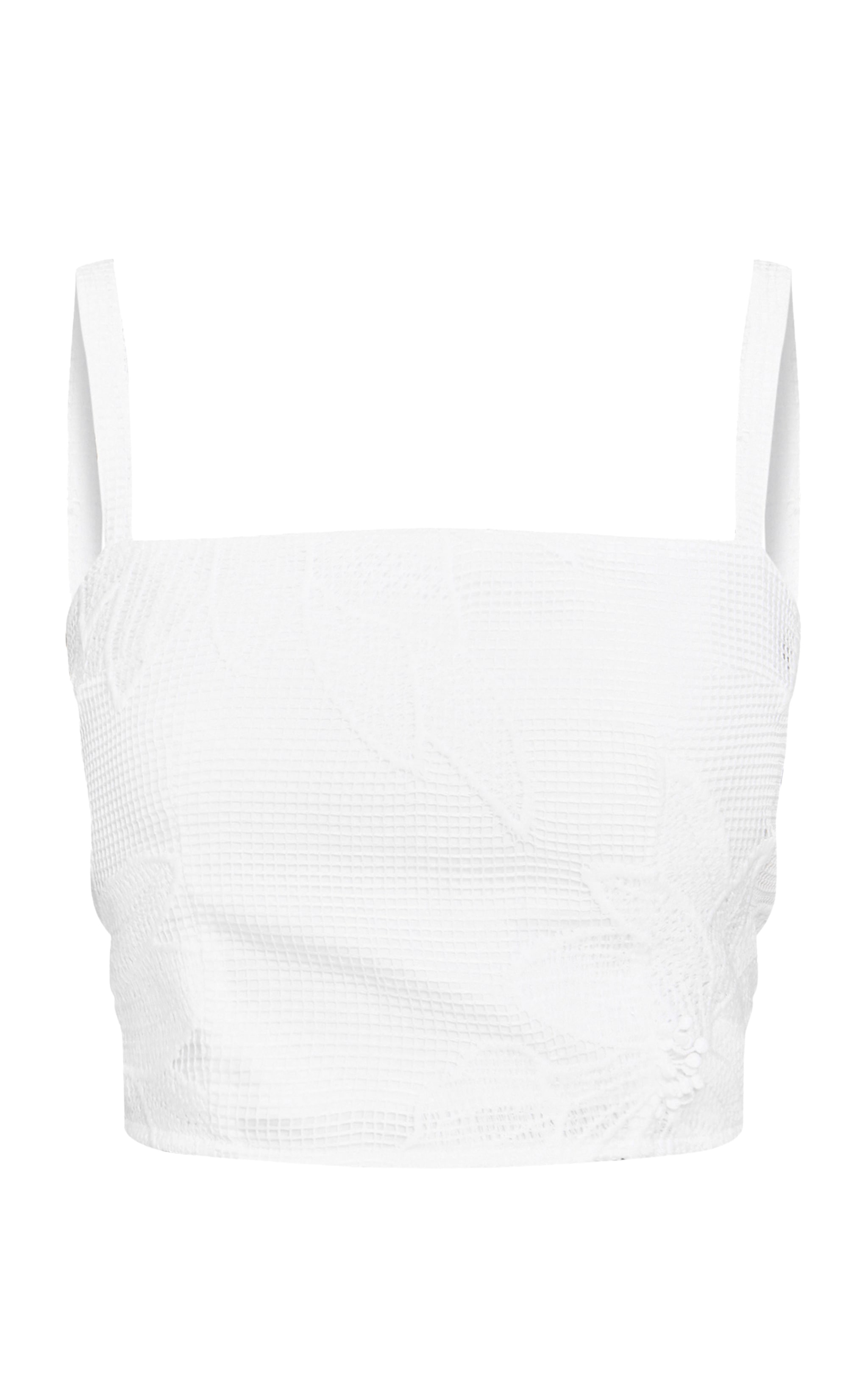 Petite White Applique Cami Top image 5