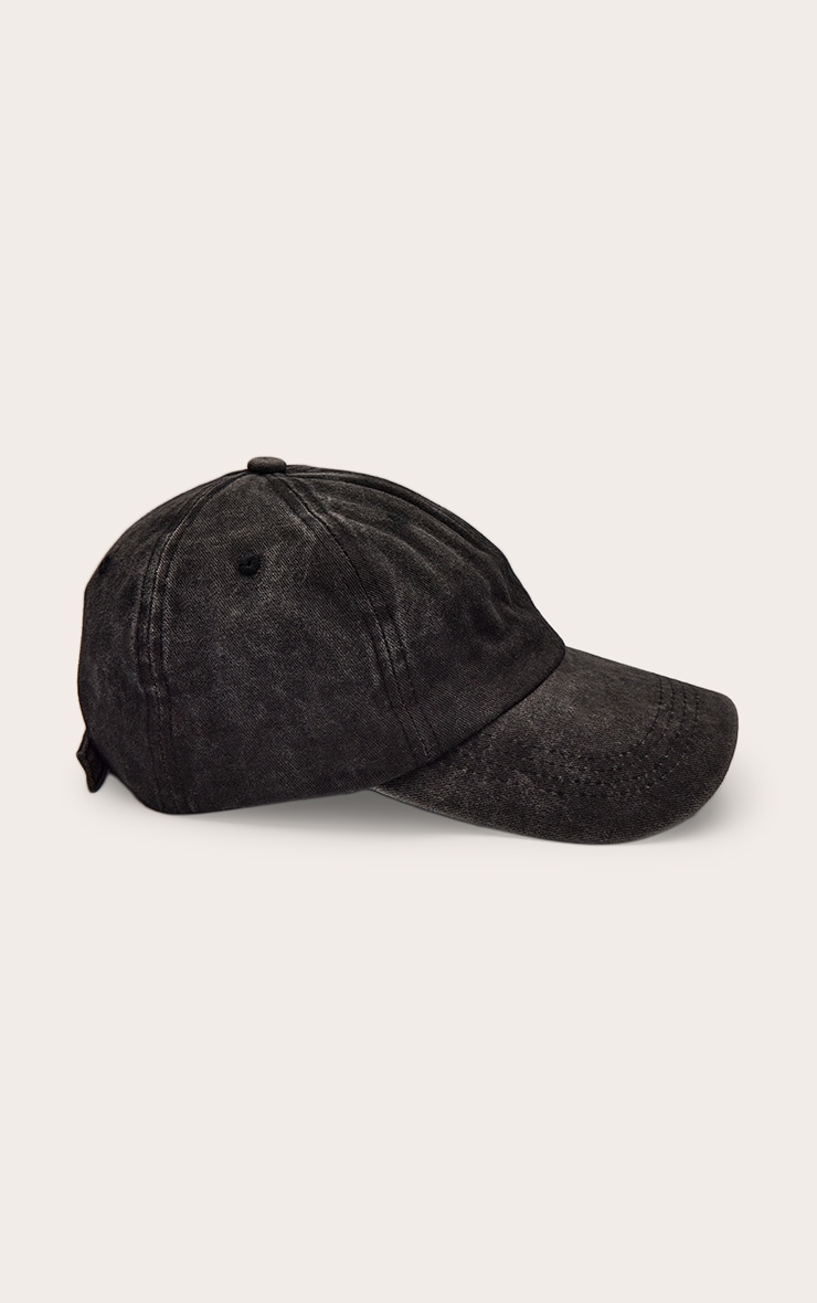 人気特価激安 Black Washed Denim Cap | Accessories | PrettyLittleThing USA 帽子