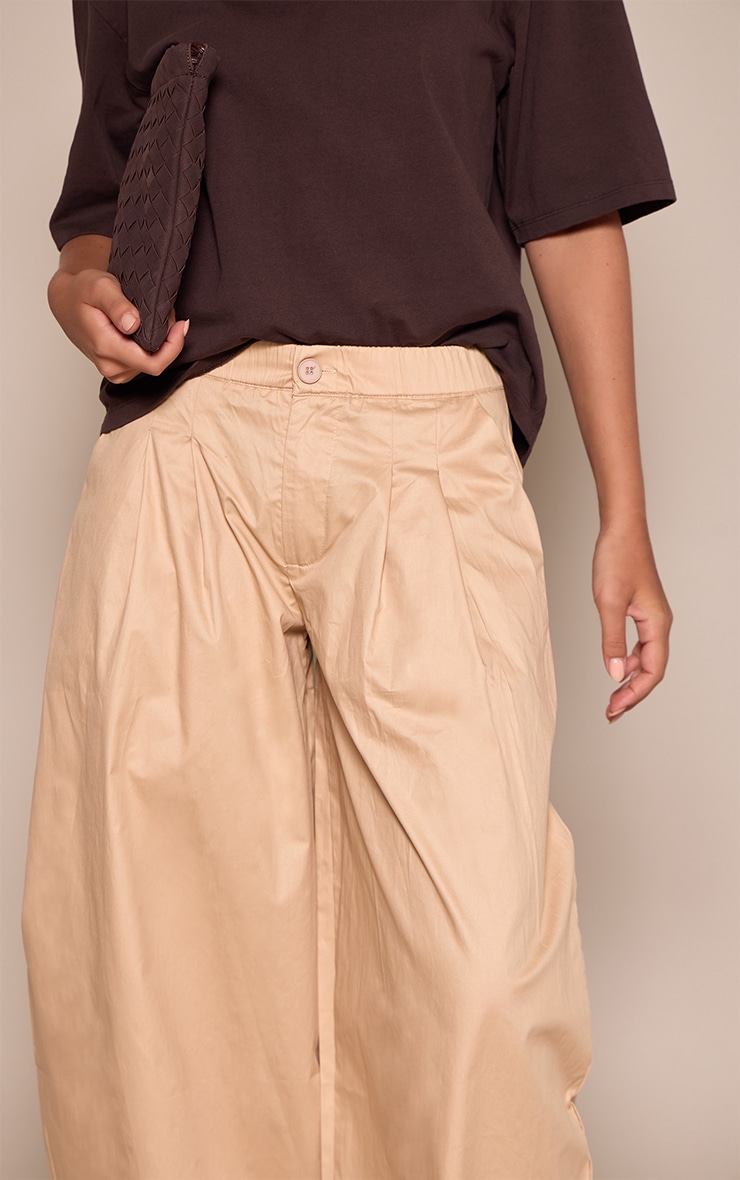 Stone Elasticated Waist Parachute Pants image 4