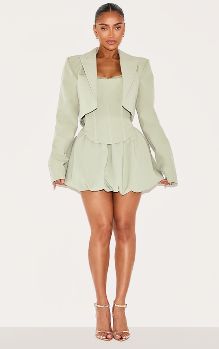 Shape Blazer de tailleur court sauge image 3