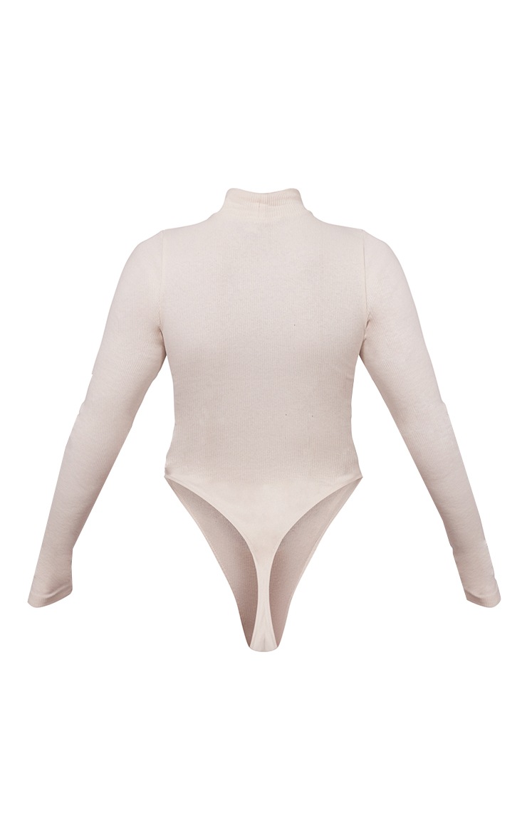 Stone Rib High Neck Long Sleeve Bodysuit image 2