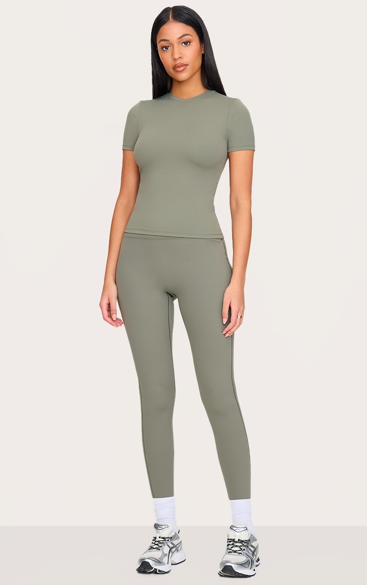 Tall Olive Snatched Sculpt High Waisted Gym Leggings image 1