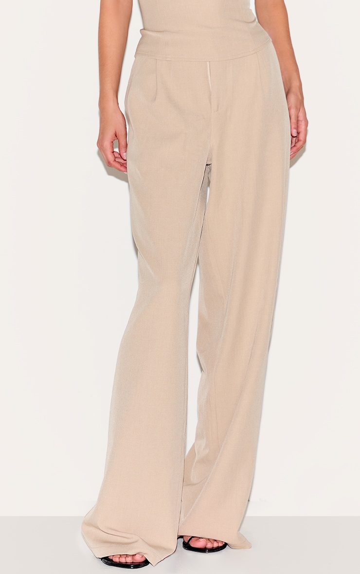 Pantalon de tailleur droit argile image 2