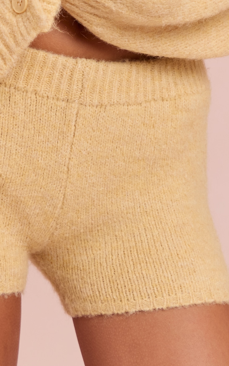 Buttercream Brushed Knit Mini Shorts image 5