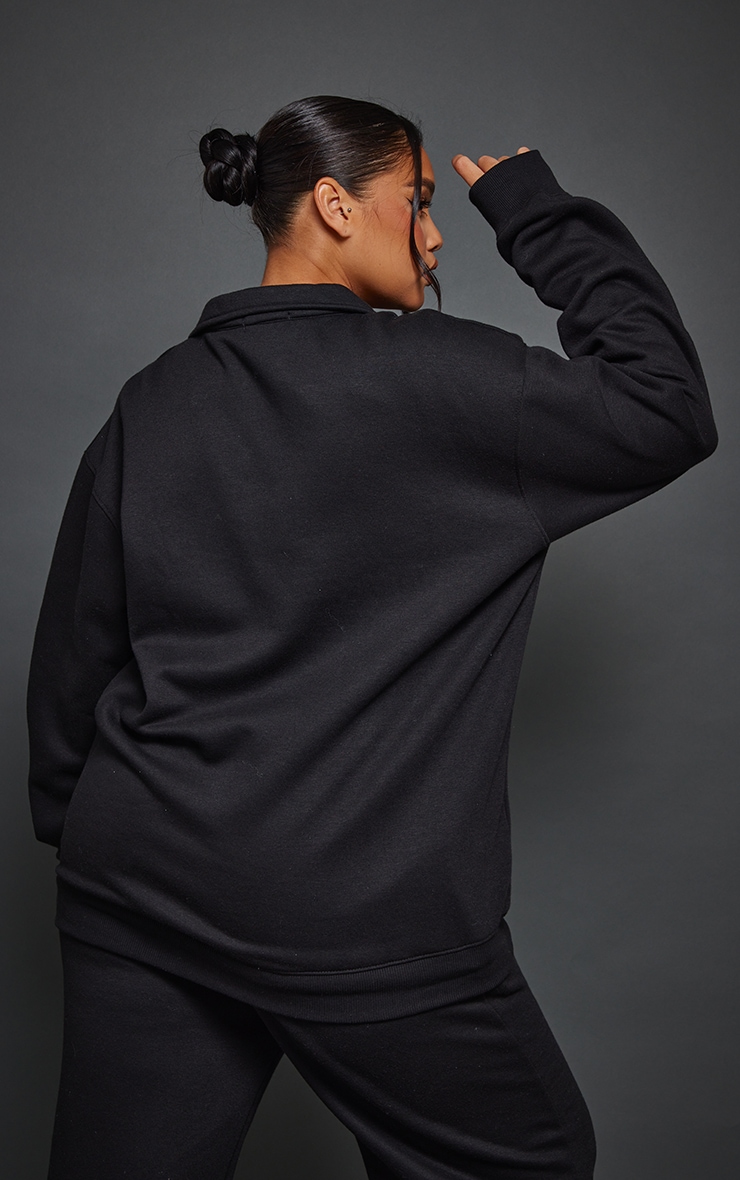 Plus Black V Neck Sweater Plus Size PrettyLittleThing USA