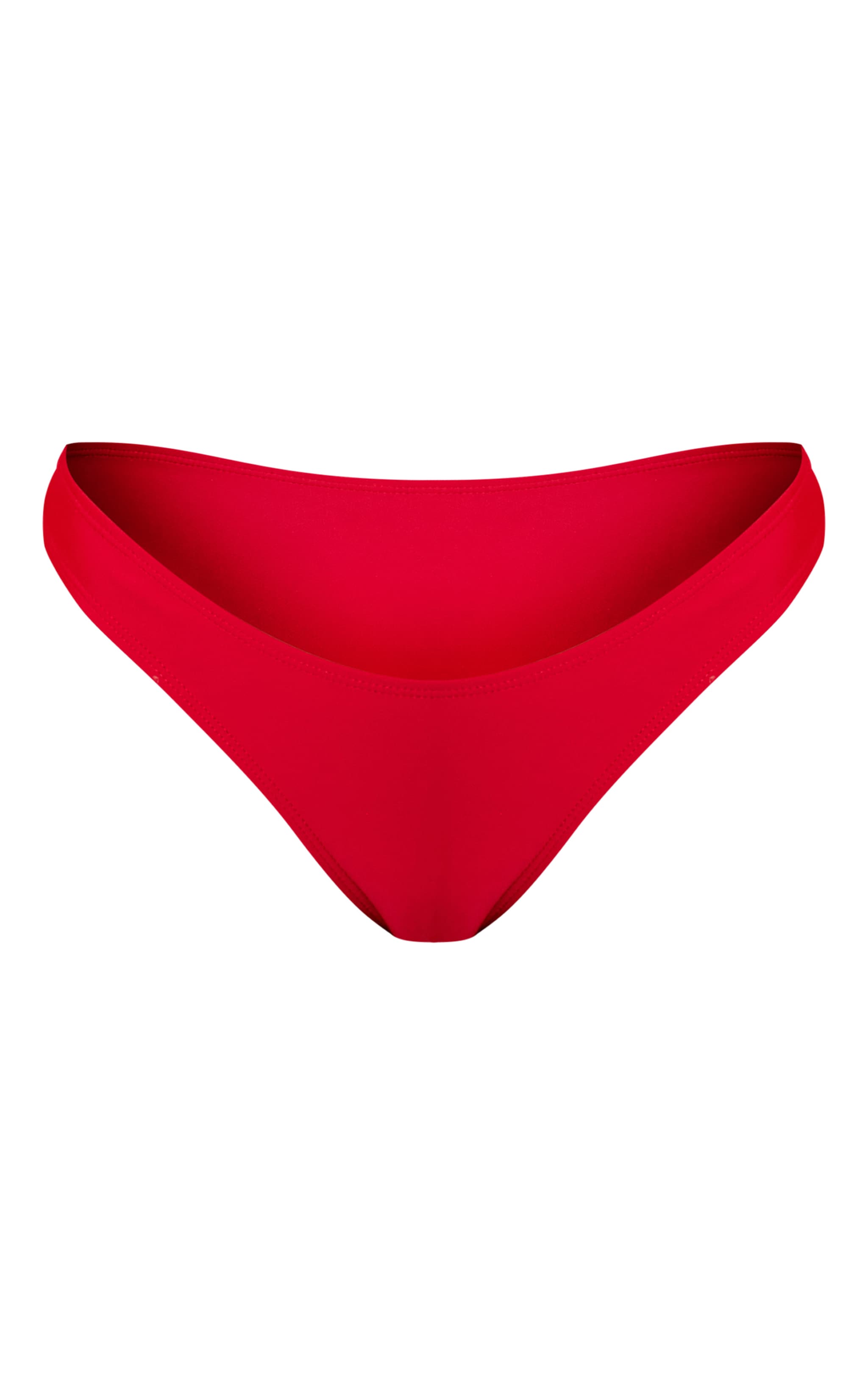 Deep Red Boomerang Tanga Bikini Bottoms image 5