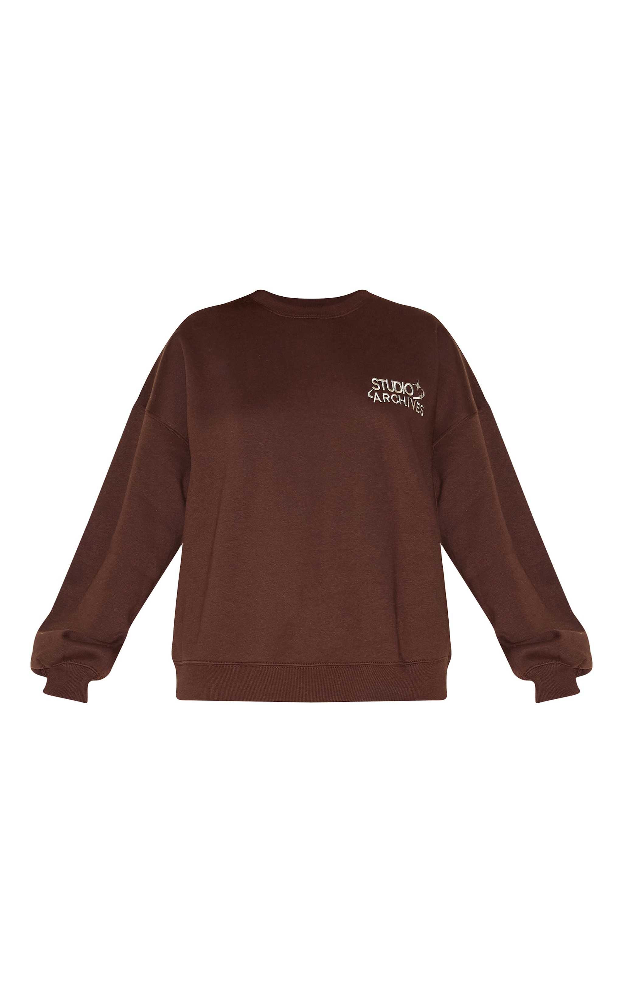 Chocolate Studio Archives Embroidered Oversized Sweatshirt image 5