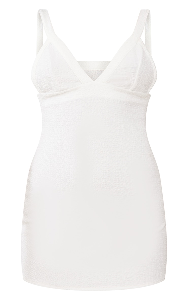 White Bodycon Maxi Dress With Gathered Strap main image 1