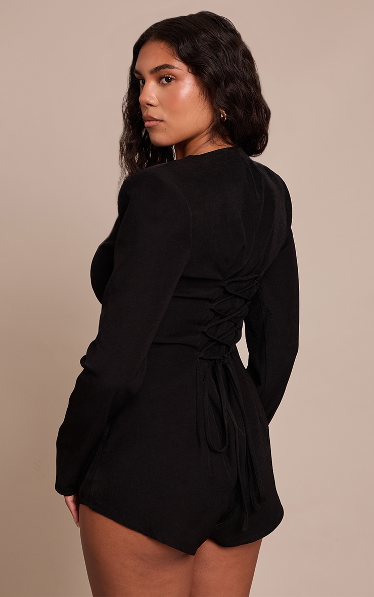 Shape Combishort tissé noir à épaulettes image 2