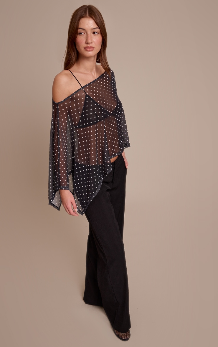 Mesh Polka Dot Cape image 3