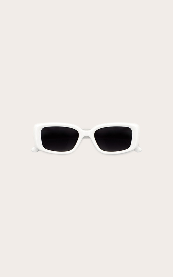 White Square Sunglasses image 4