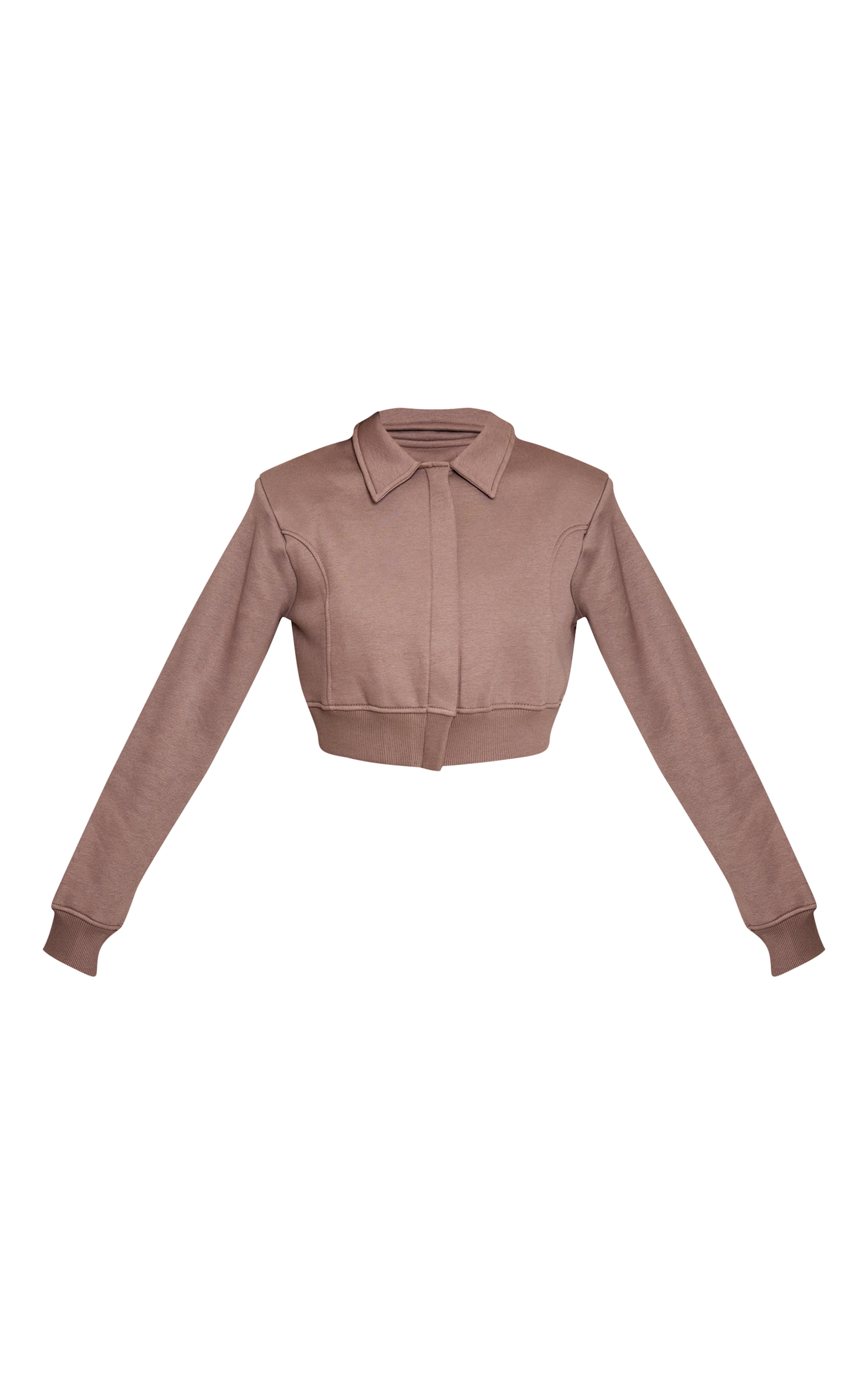 Mushroom Collared Zip Up Sweat Jacket image 5