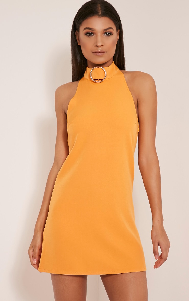 backless shift dress
