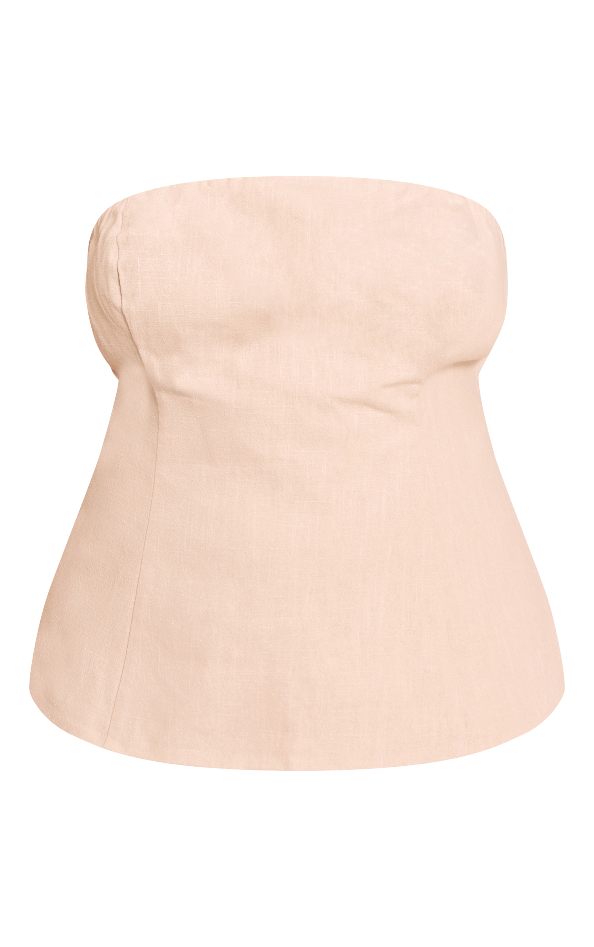 Plus Top bustier long en effet lin deluxe non coloré image 5