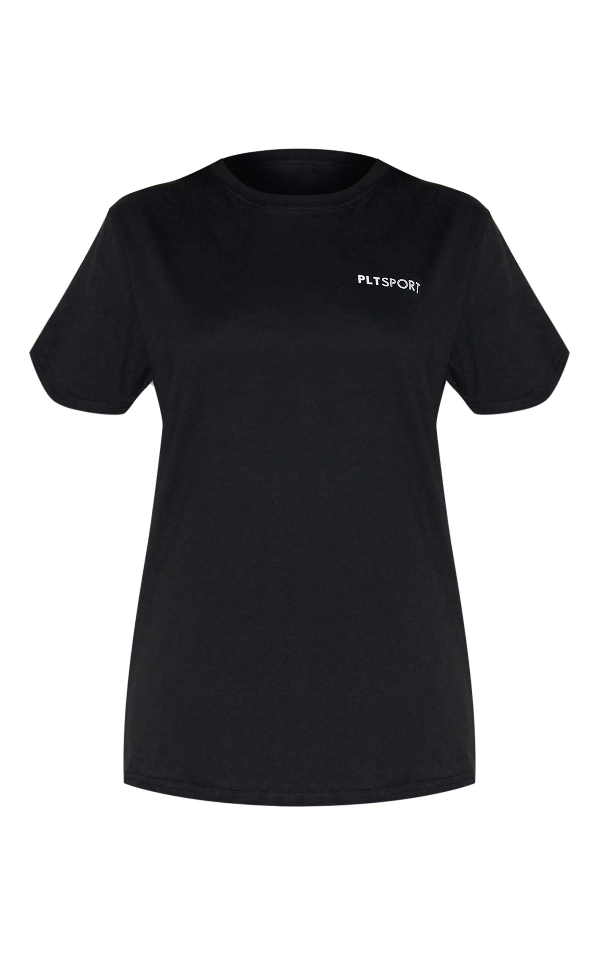 PRETTYLITTLETHING Black Oversized Training T-Shirt image 5