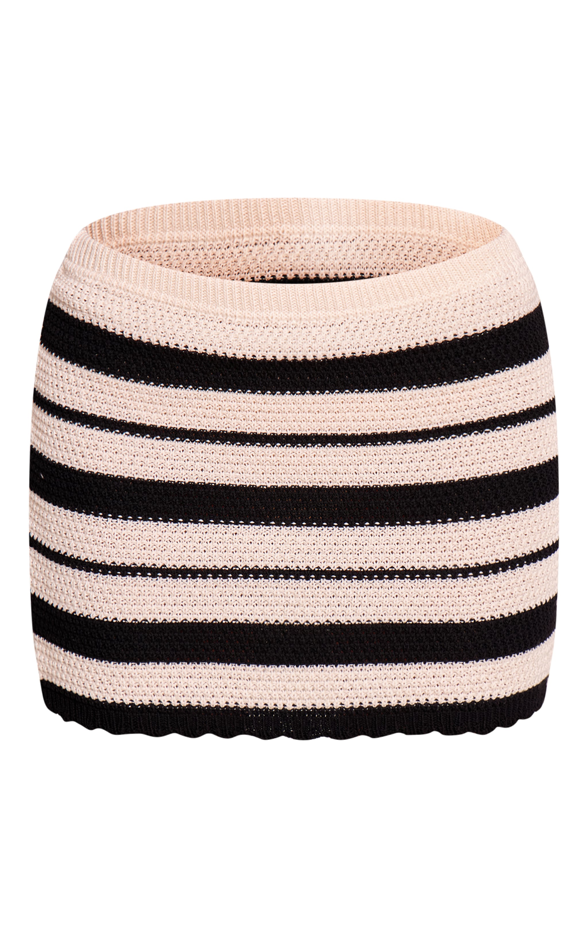 Mono Striped Crochet Mini Skirt image 6