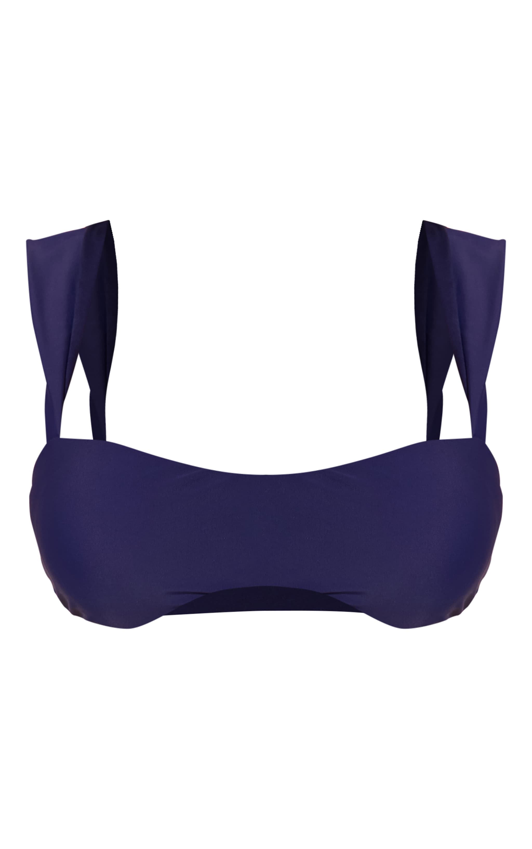 Navy Thick Strap Padded Bikini Top image 5