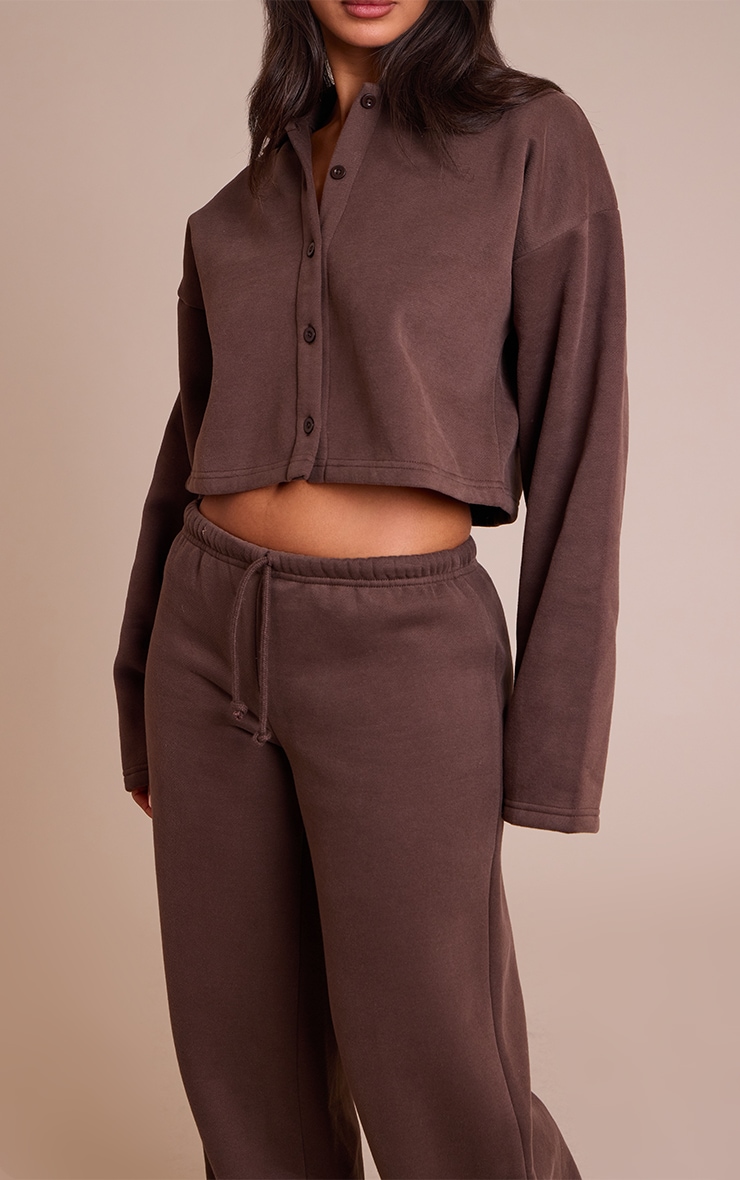 Petite Chocolate Thin Waistband Straight Leg Sweatpants  image 4