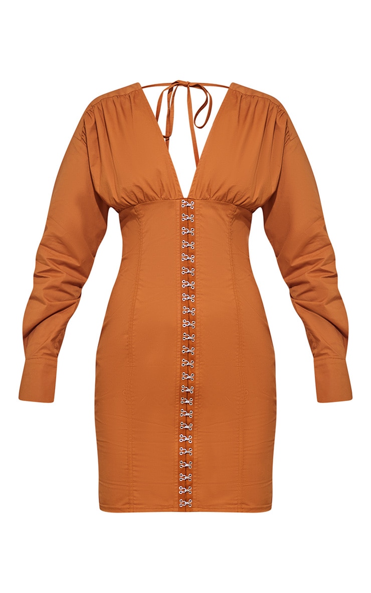 Toffee Corset Detail Bodycon Dress Dresses PrettyLittleThing AUS