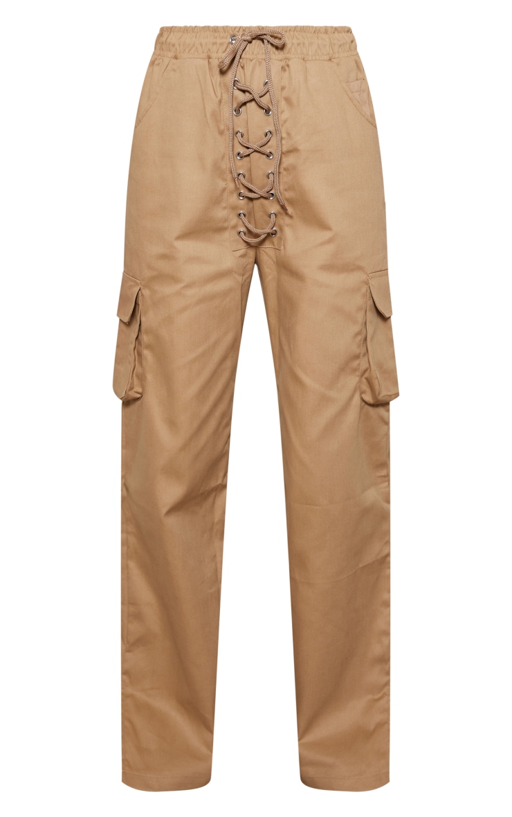 Tall Stone Lace Up Wide Leg Cargos image 5