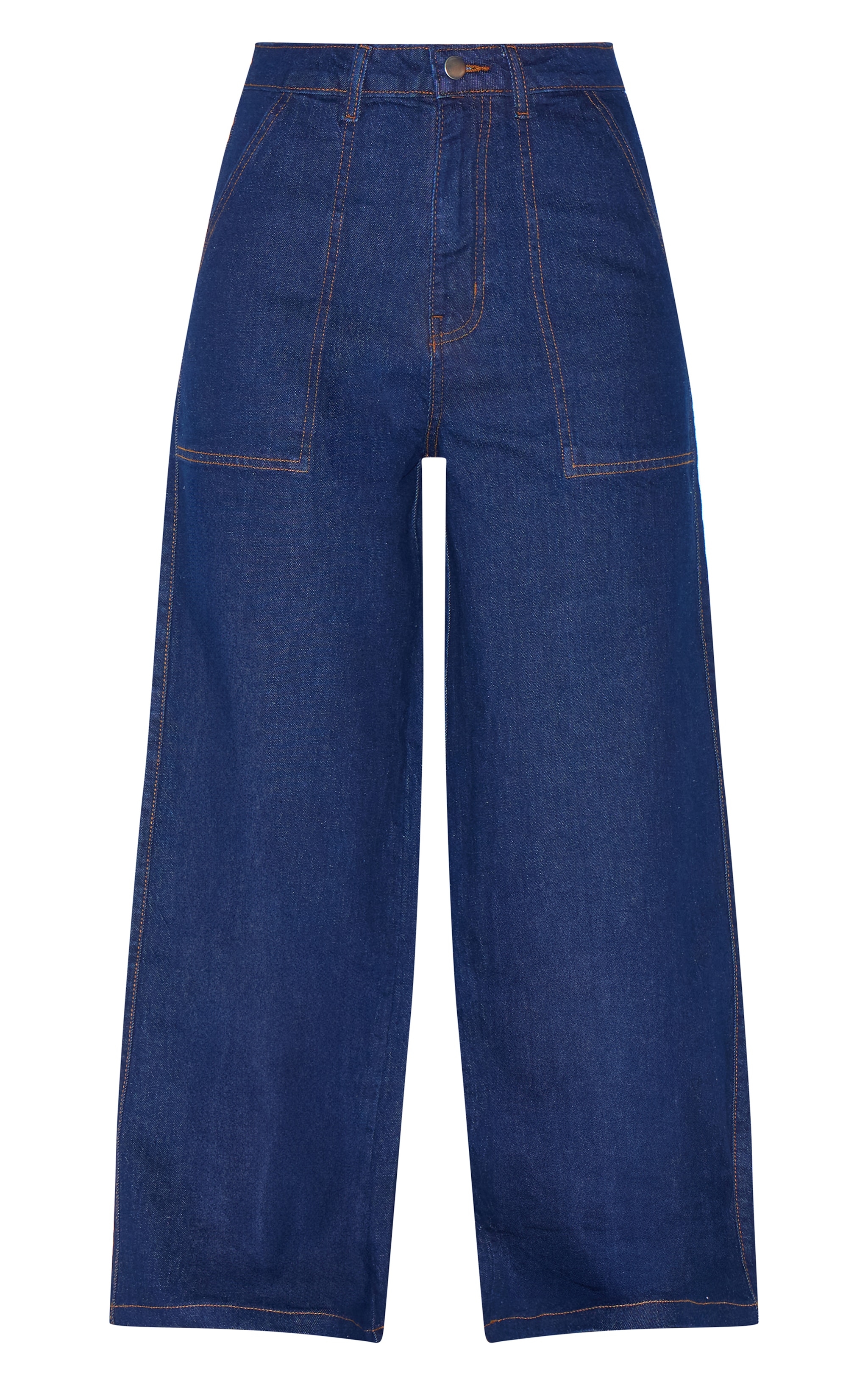 Indigo Wash Mid Rise Wide Leg Style Jeans image 5