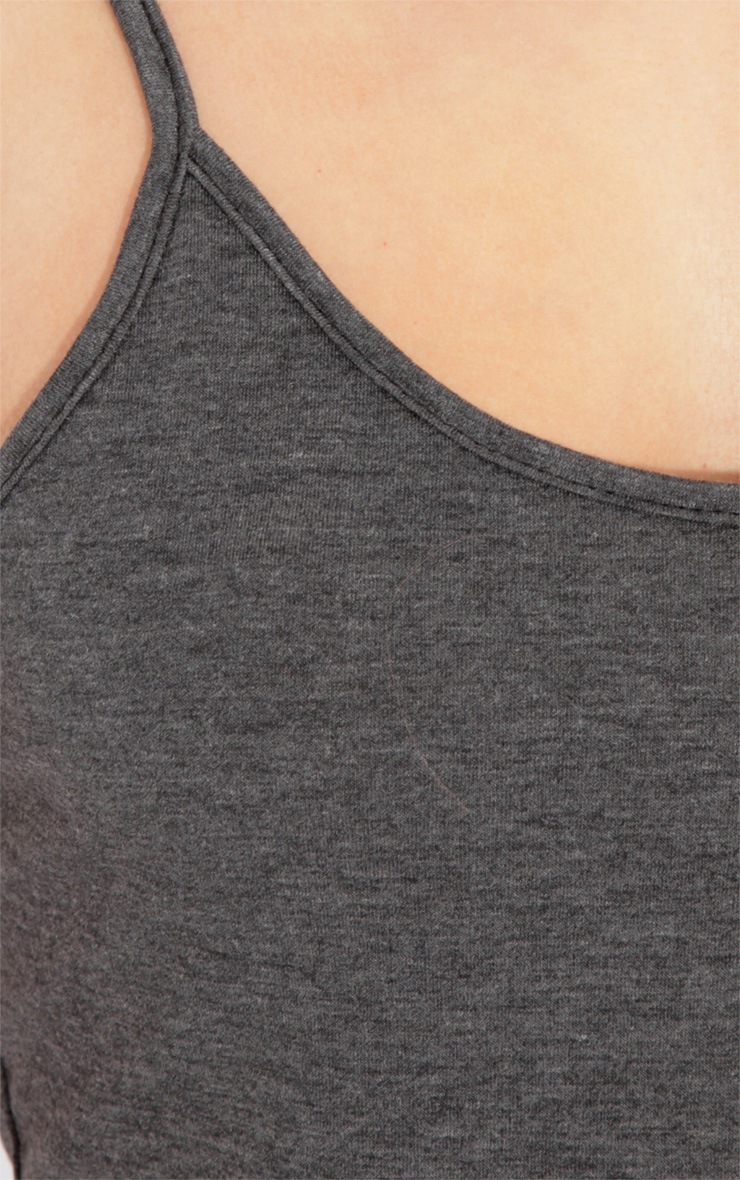 Jacinda Charcoal Jersey Vest Dress Dresses PrettyLittleThing