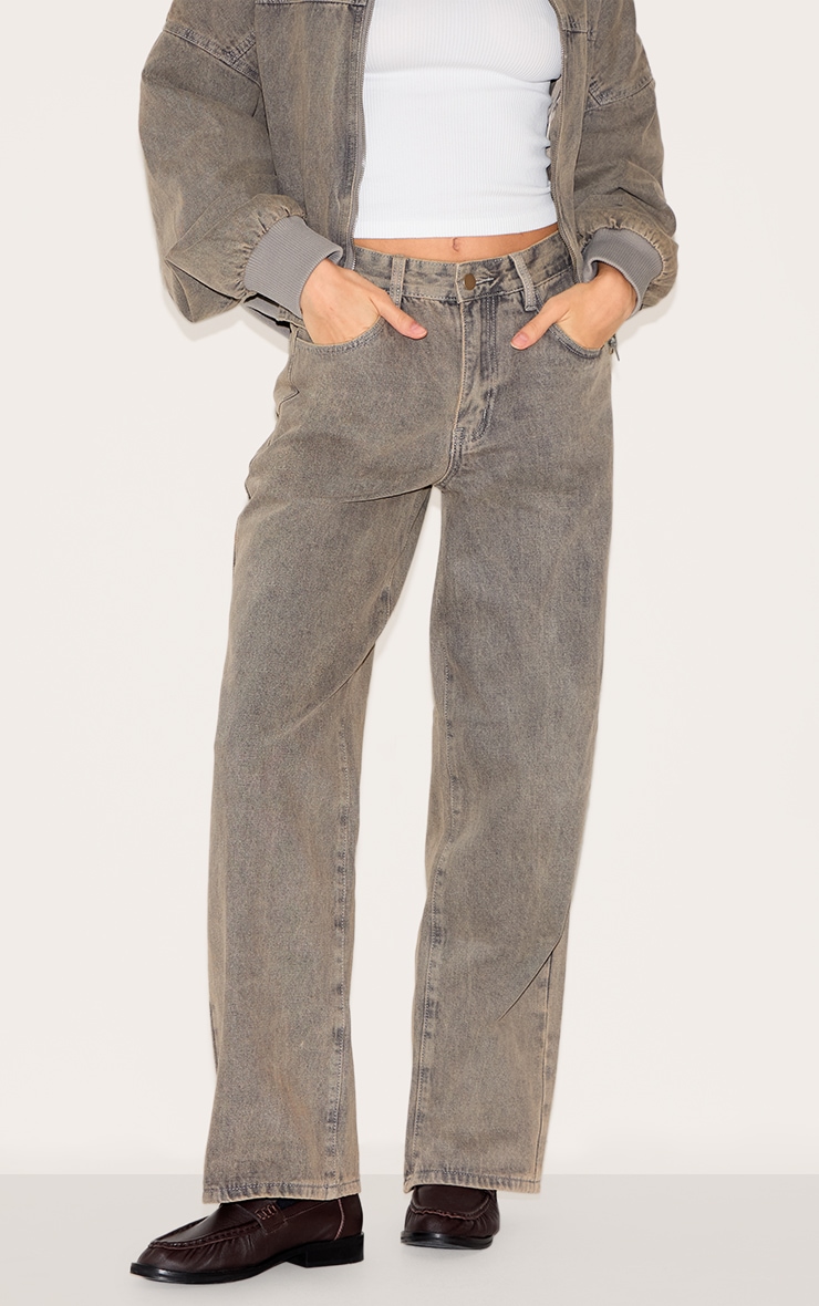 Jean style ample gris clair image 2