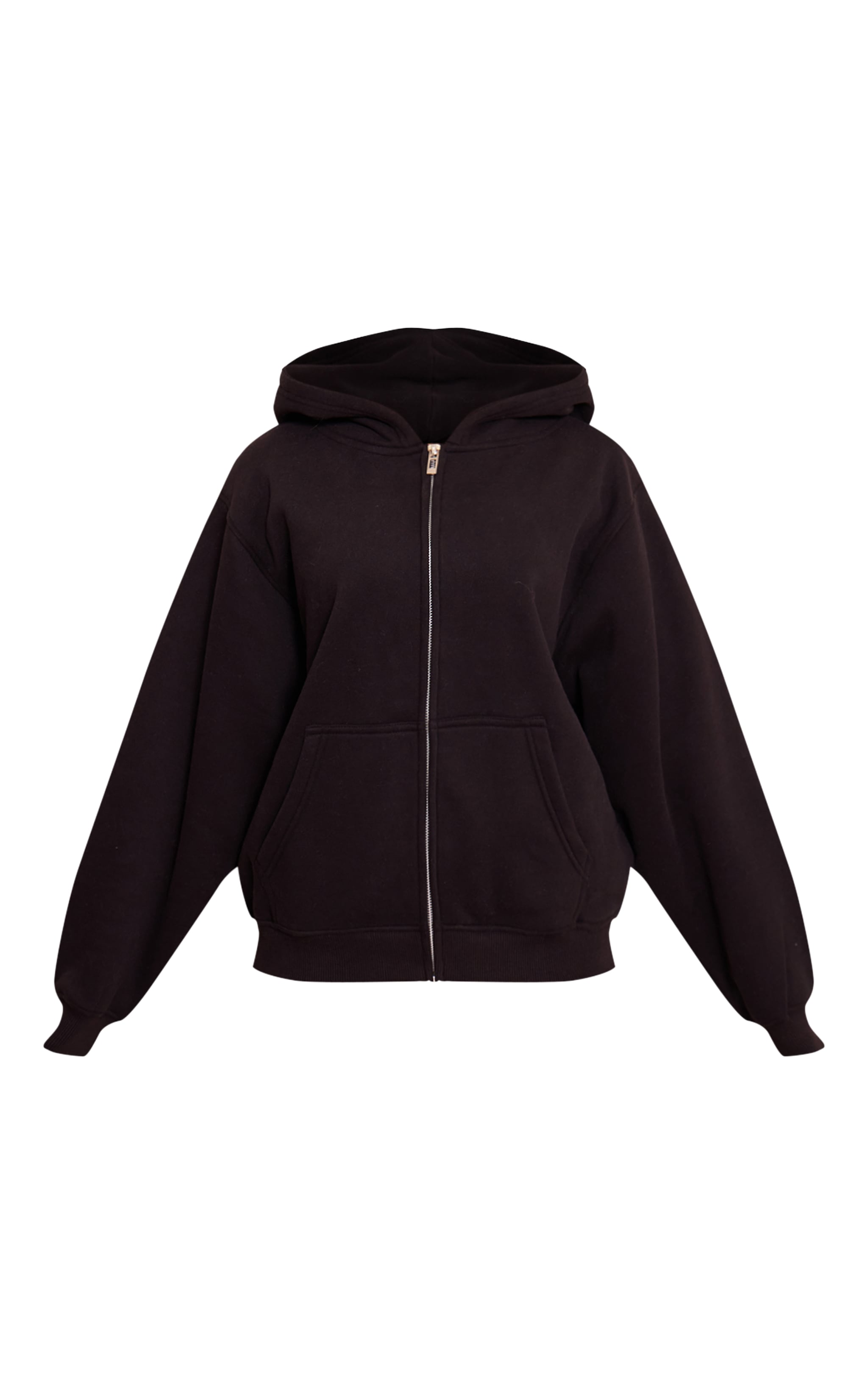 Petite Black Zip Through Hoodie image 5