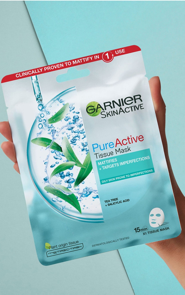 Garnier Pure Active Tea Tree and Salicylic Acid Sheet Mask 23g image 2